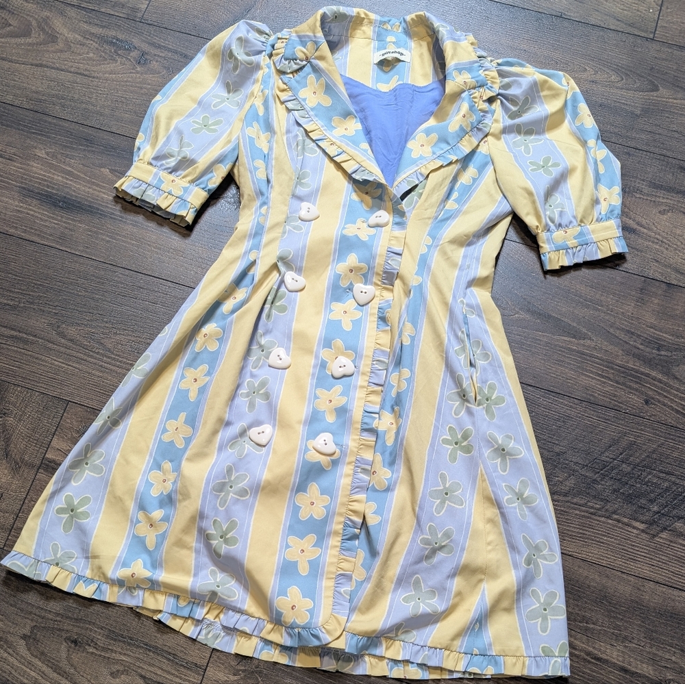 Museum‎ of Friendship Giftshop Dress Floral Striped Mini Size Small